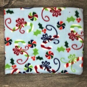 candy cane peppermint Christmas neck gaiter neck warmer fleece Scarf Tube cowl